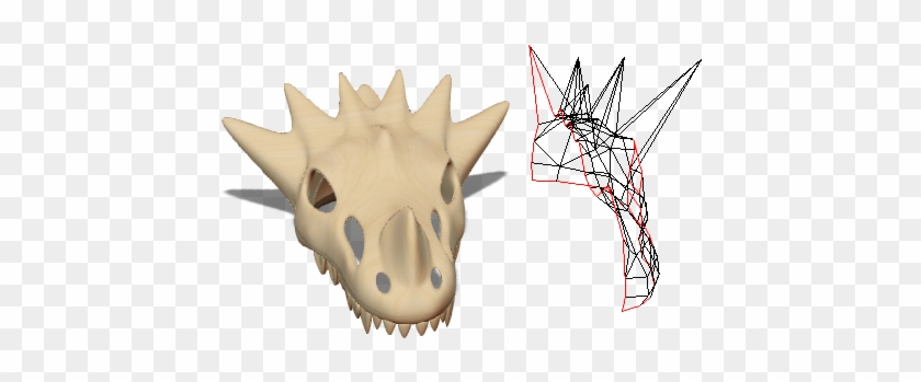 Dragon Skull - Triceratops Clipart #4846486