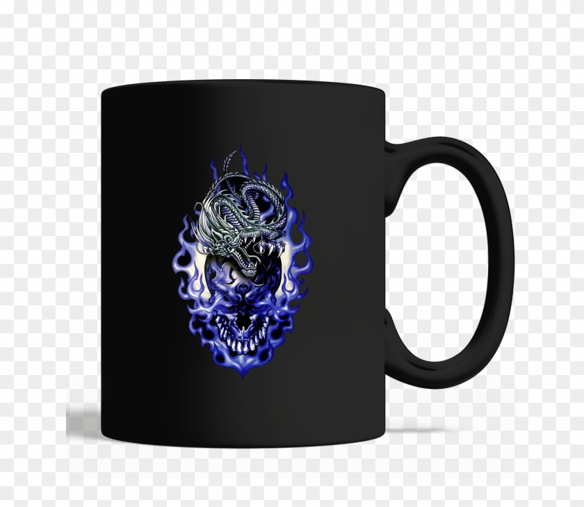 Dragon Skull Mug - Galaxy Skulls Clipart #4846492