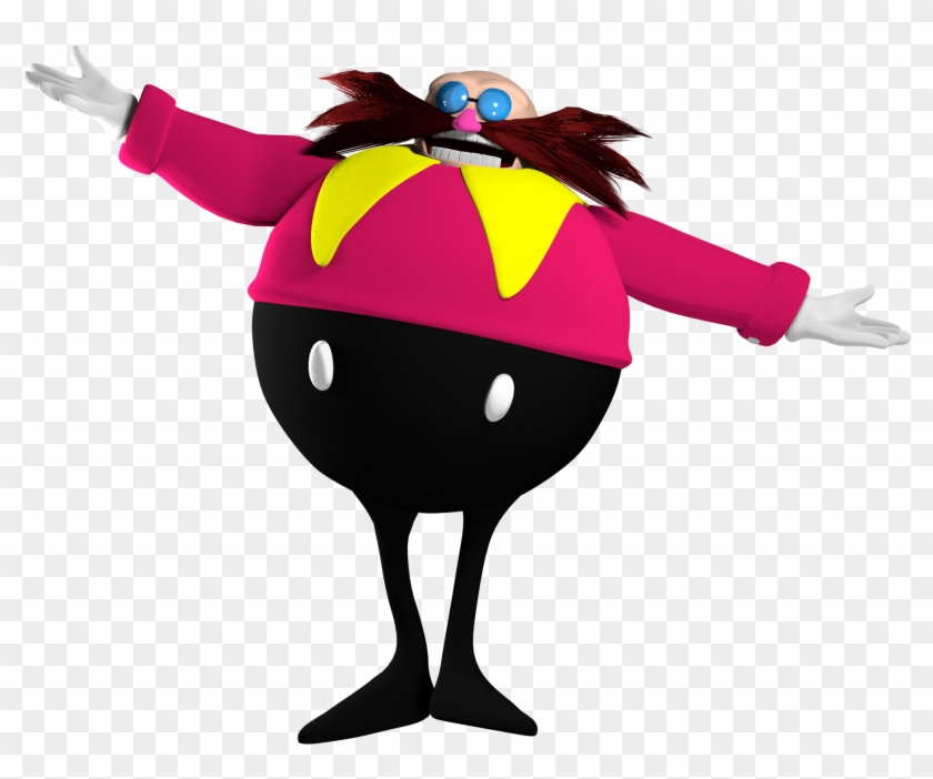 Classic Eggman Model - Cartoon Clipart