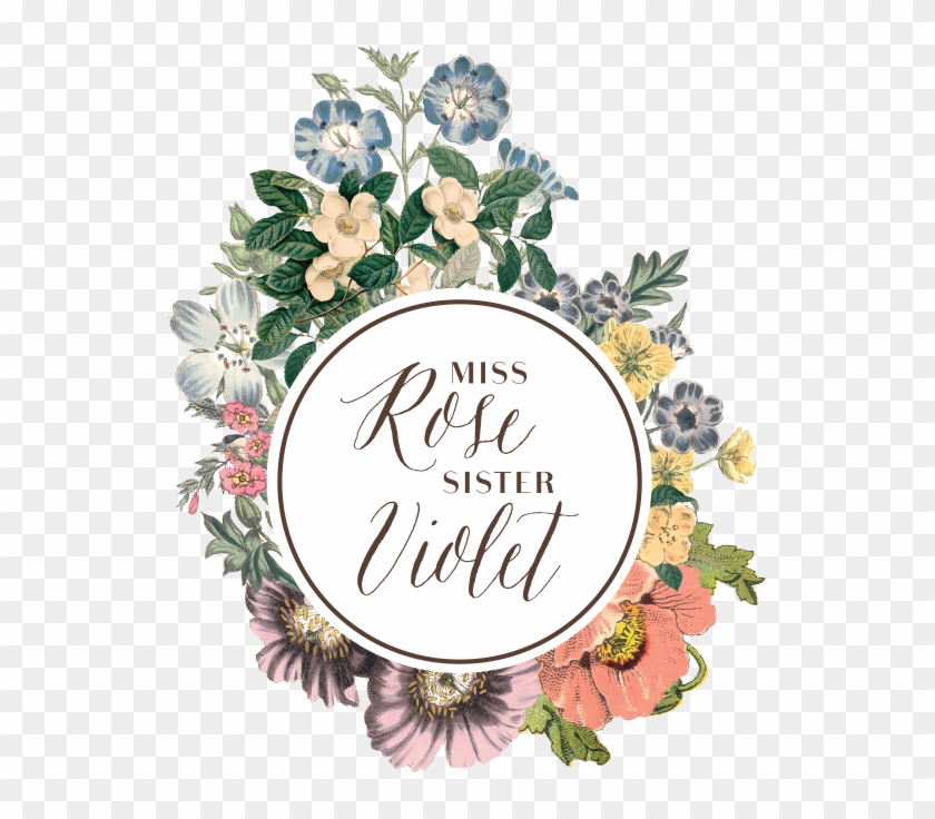 Miss Rose Sister Violet - Flowers Rose Logo Png Clipart #4847060