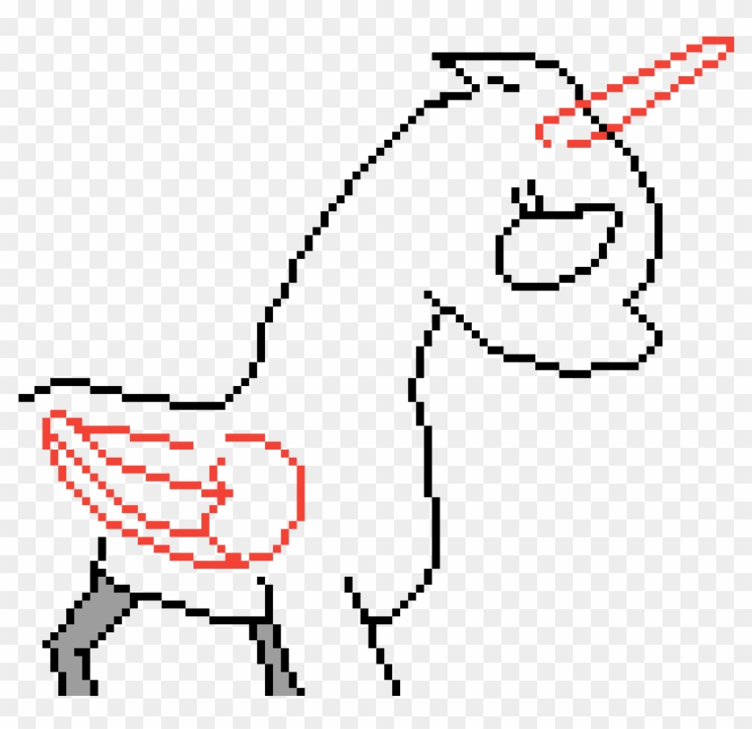 Sad Mlp Base - Line Art Clipart