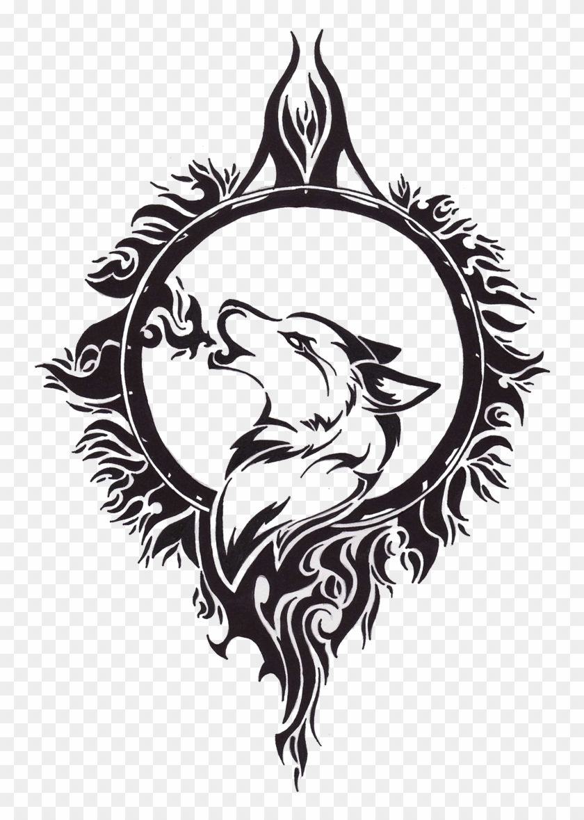 “download Wolf Tattoos Png Transparent Free Images - Celtic Wolf Tattoos Clipart