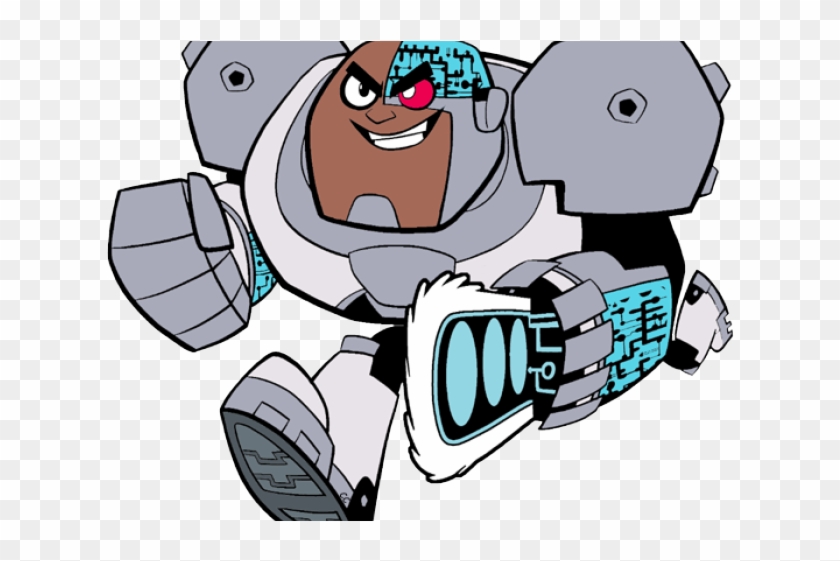 Cyborg Clipart Dc Robin - Cartoon Cyborg Teen Titans Go - Png Download