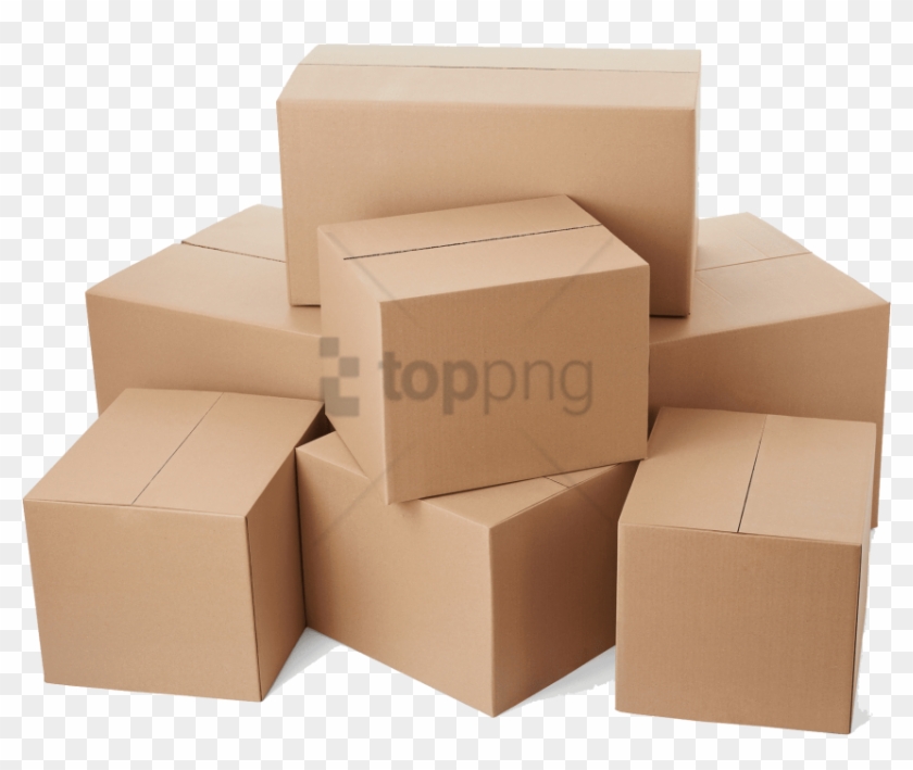 Download Stacked Corrugated Free - Boxes Clipart - Png Download