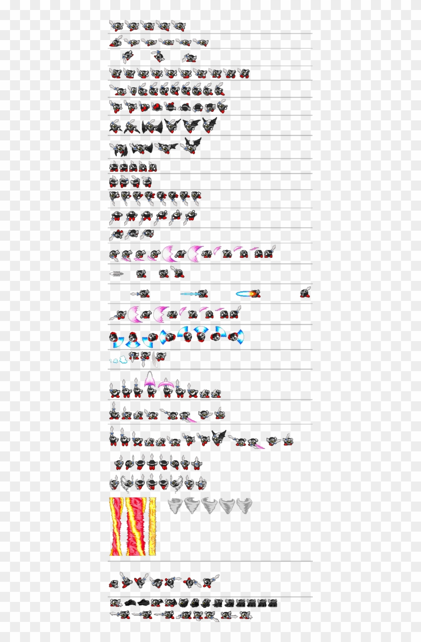 Duncan On Twitter - Dark Meta Knight Sprite Sheet Clipart #4849839