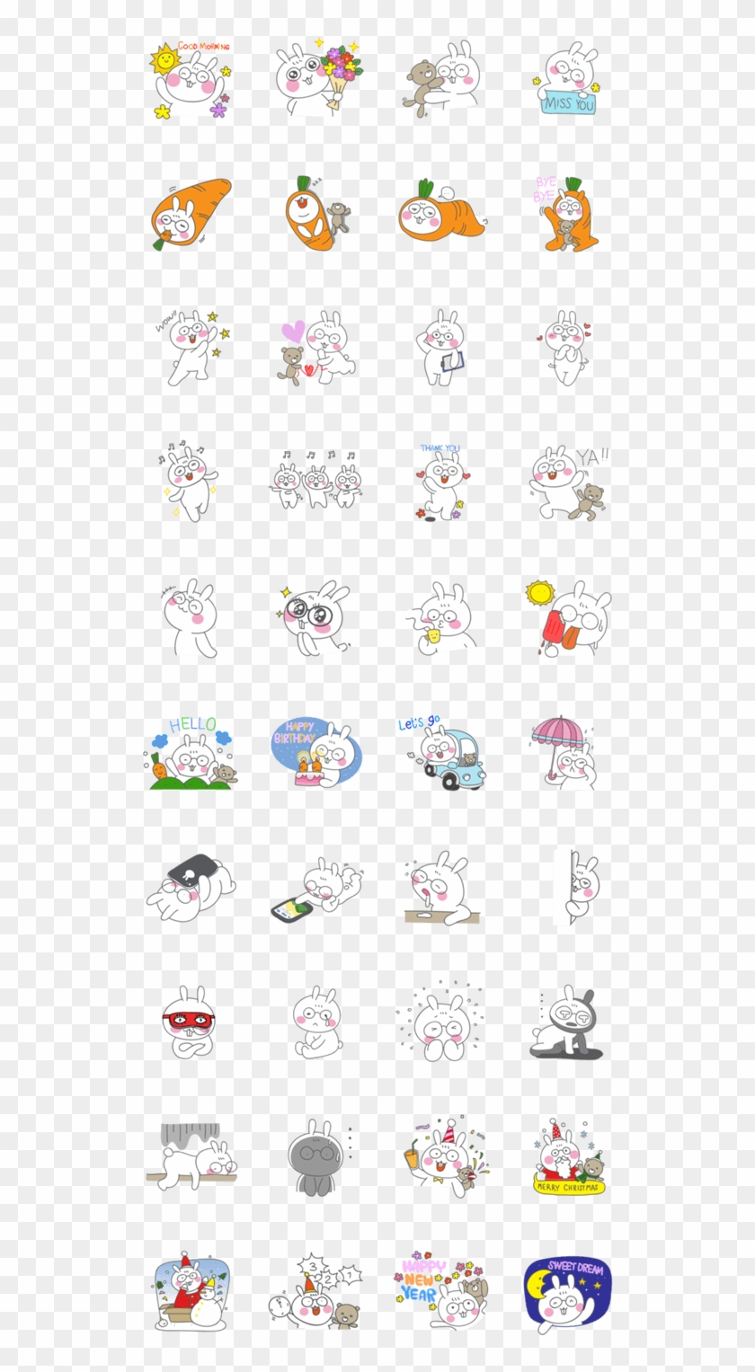 「miki The Chubby Bunny 2」のlineスタンプ一覧 Clipart