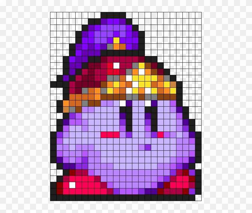 Ninja Kirby Perler Bead Pattern / Bead Sprite - Darth Vader 8 Bit Art Clipart #4849957