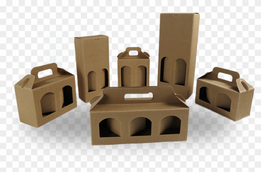 Custom Printed Window Corrugated Packaging Boxes - Wooden Block Clipart #4850027