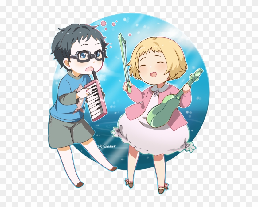 Your Lie In - Your Lie In April Chibi Clipart