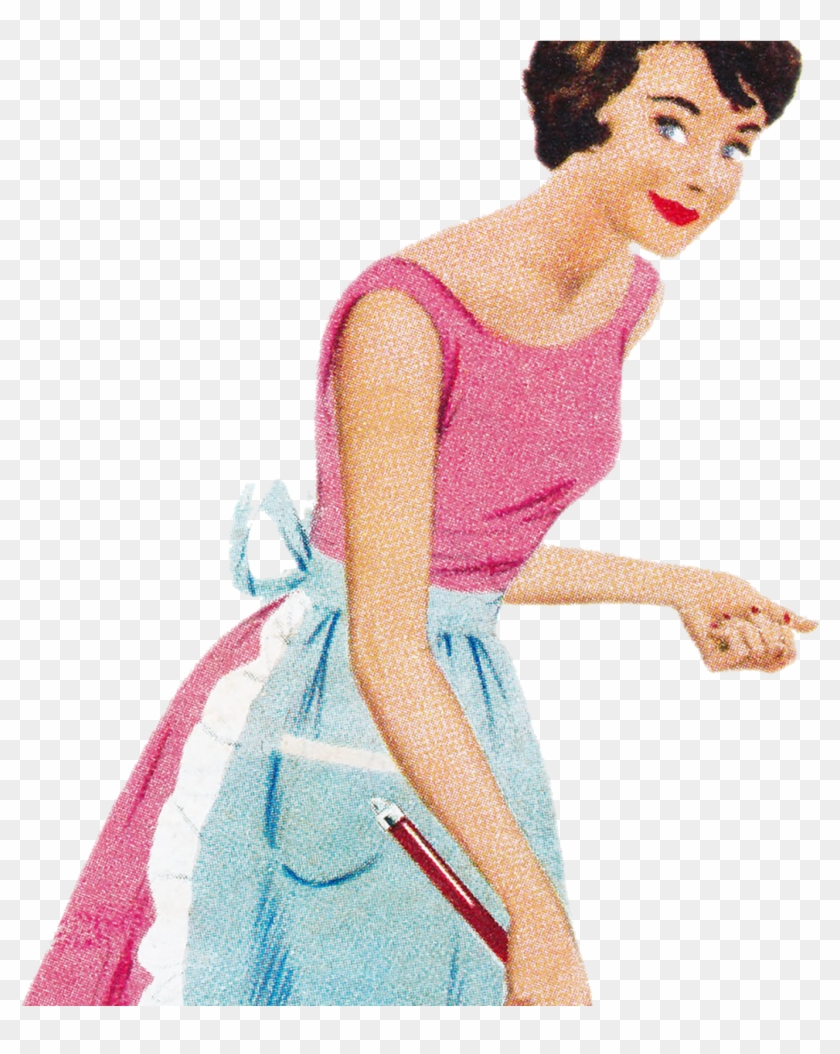 A Vintage Image Of A Woman Smiling - Illustration Clipart