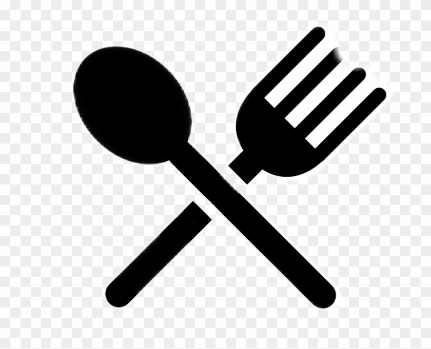 #cubiertos #platos #cuchillo #tenedor - Spoon And Fork Silhouette Clipart #4850470