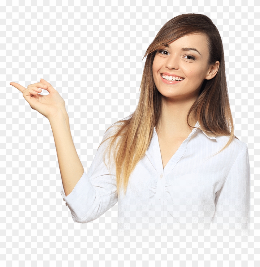 Photography Woman Businessperson - Girl Pointing Hand Png Clipart #4850700