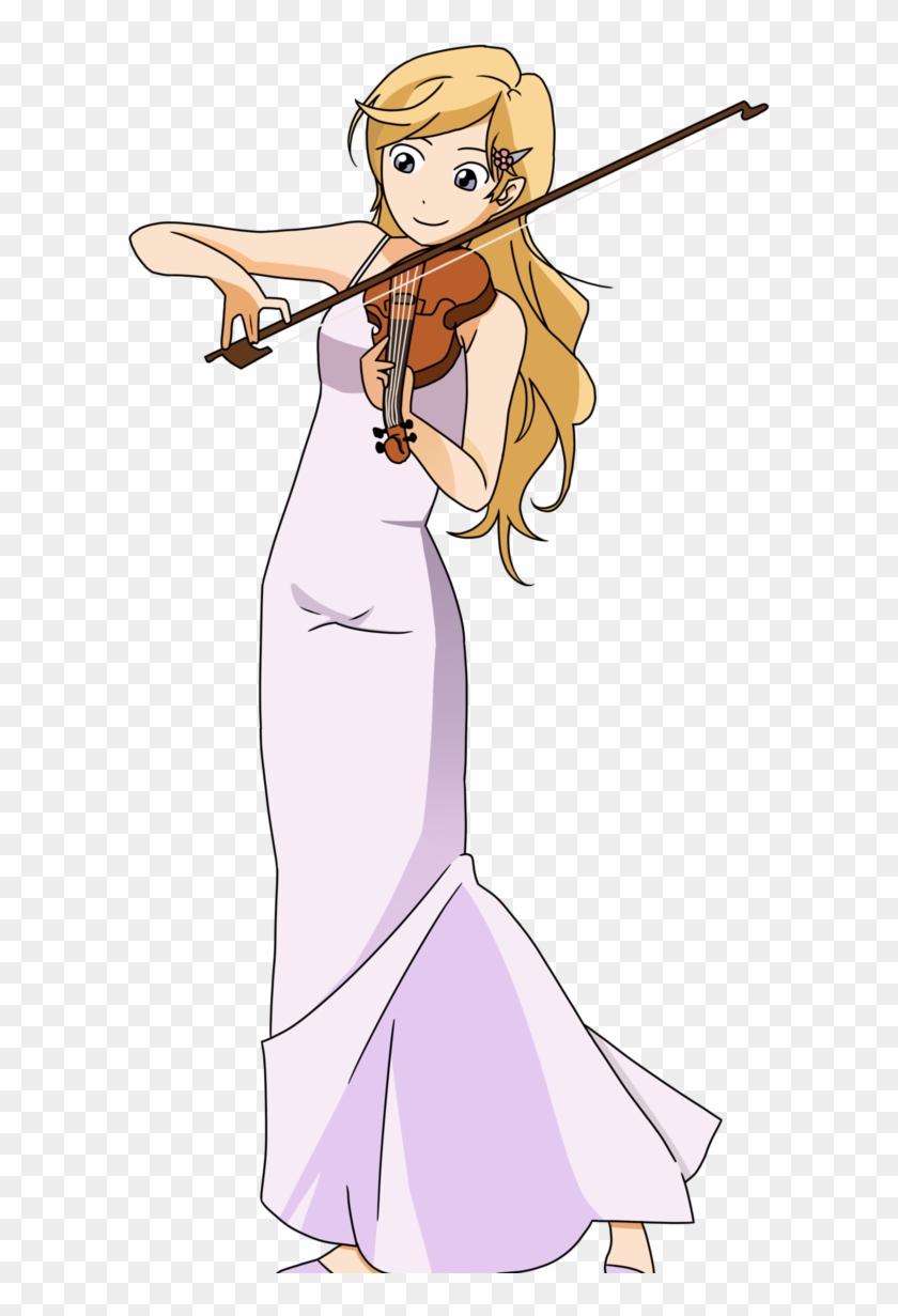 Kaori From Your Lie In April - Cartoon Clipart