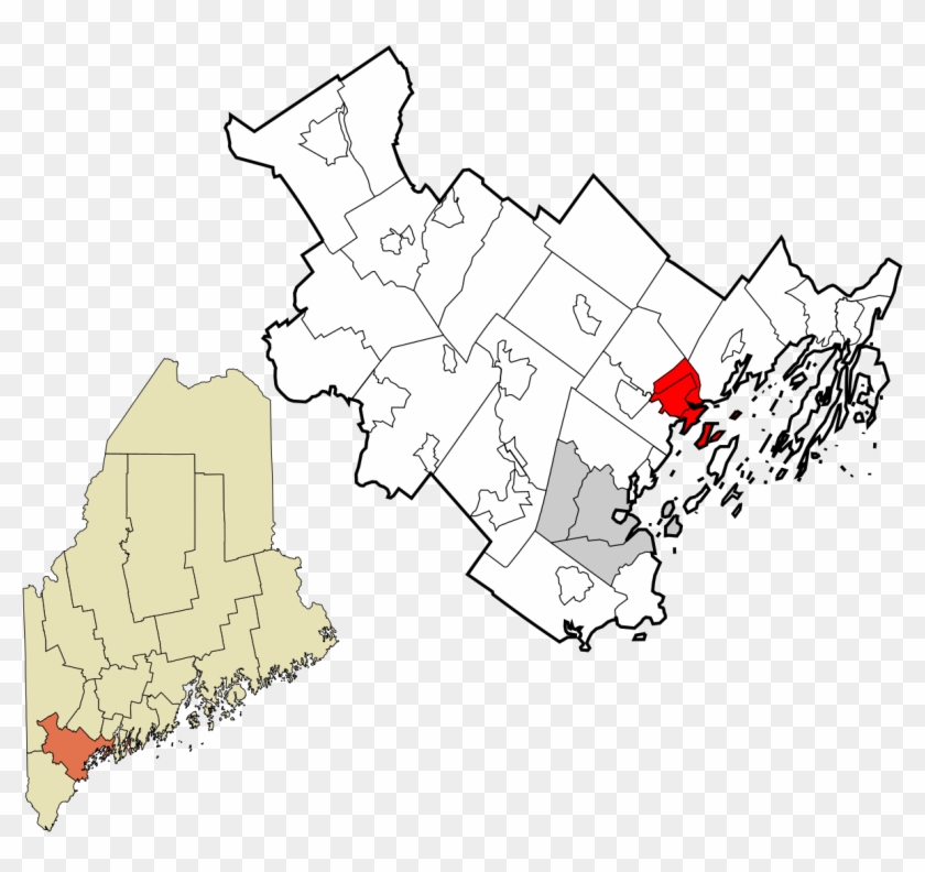 Yarmouth Maine Map Clipart