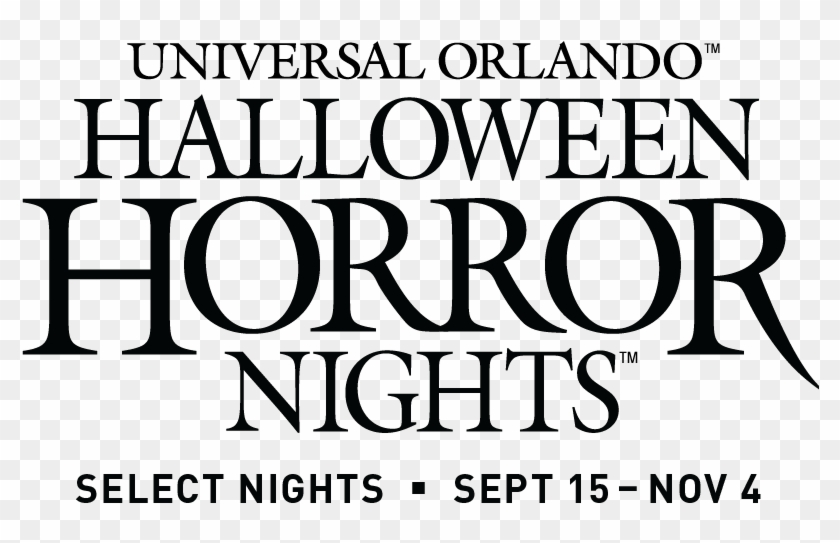 Universal Orlando Now Opens In The Evening For Select - Halloween Horror Nights Logo Clipart