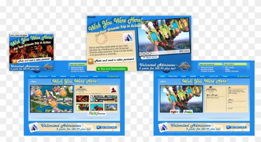 Wish You Were Here Layout - Universal Studios Orlando Clipart #4851395