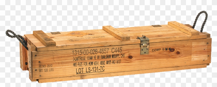 08 0934000000 105 Mm 36 Wooden Ammo Box - Wooden Ammo Boxes Clipart
