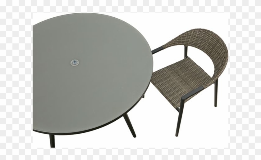 Lane Venture Essentials Dining 48" Round Table Noir - Outdoor Table Clipart