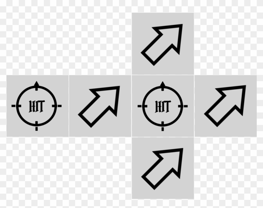 The Scatter Die's Sides Were Laid Out As Seen Above - Calligraphy Clipart