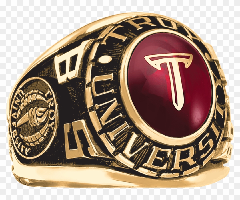 Troy University Men's Large Traditional Ring - Emblem Clipart #4853739