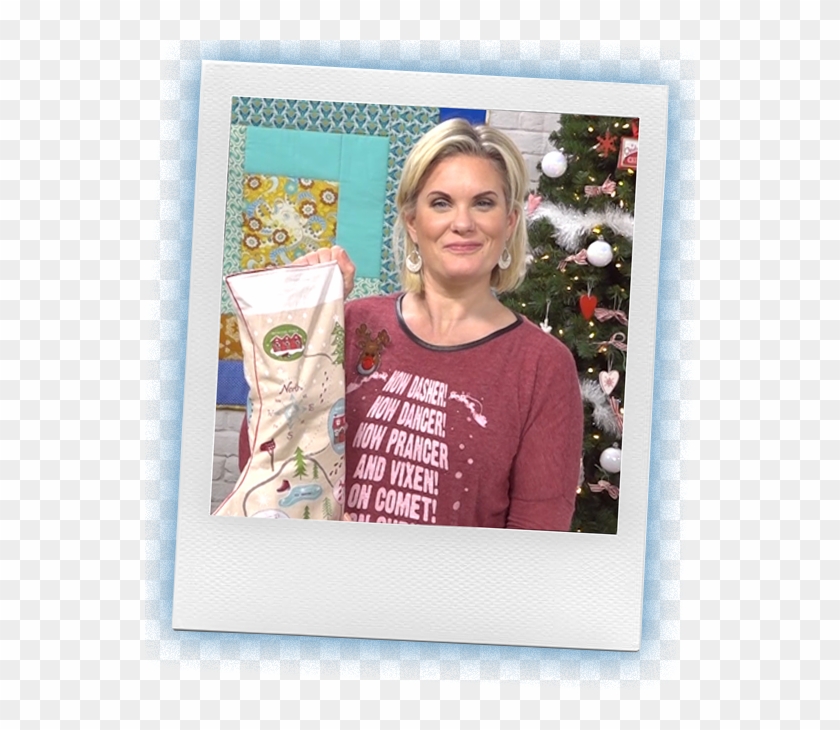 Sewing Quarter - Festive Stocking - Girl Clipart #4853965