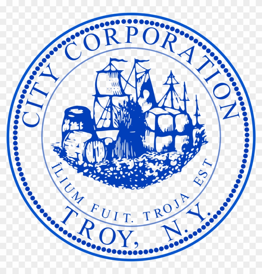 Seal Of Troy, New York - City Of Troy Ny Logo Clipart #4853967