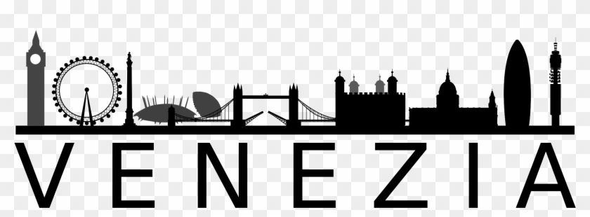 Skyline Clipart Venice - London Skyline Silhouette - Png Download