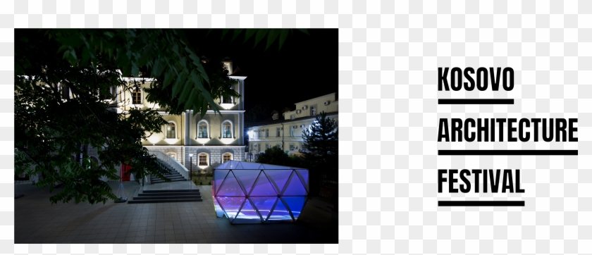 Techno Rebel Construction At Kosovo Museum - Landscape Lighting Clipart