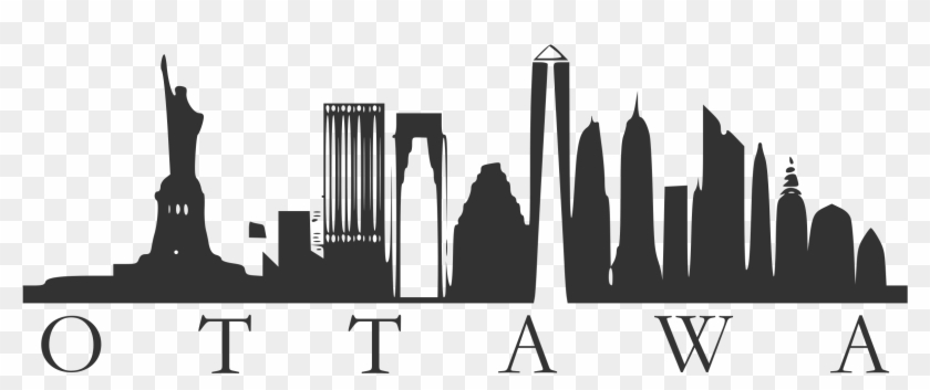 Clipart Big Image Png - New York Skyline Vector Art Transparent Png #4854759