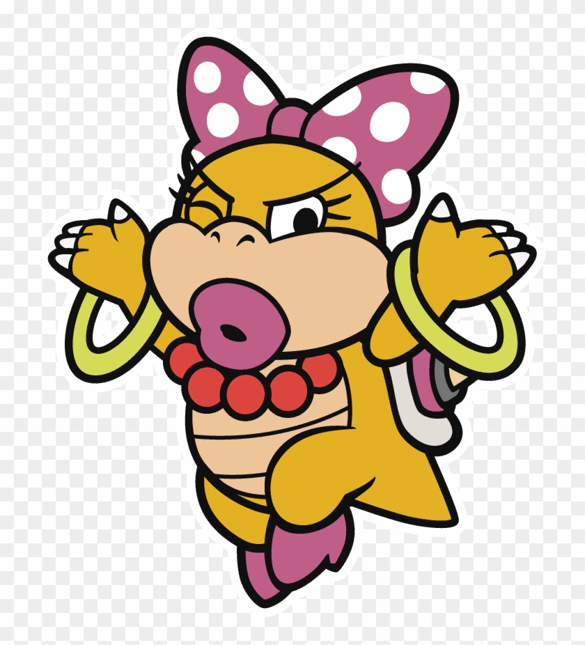 Wendy Koopa Paper Mario Clipart #4854905