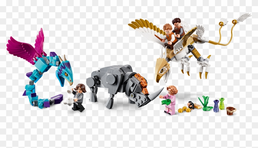 Lego Harry Potter Tm Newt's Case Of Magical Creatures - Éruptif Les Animaux Fantastique Clipart