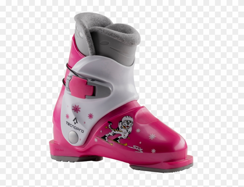 Skitty Ide - Downhill Ski Boot Clipart #4855099