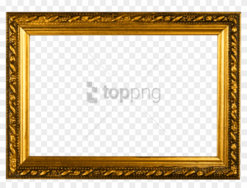 Free Png Gold Vector Border Png Png Image With Transparent - Gold Picture Frame Psd Clipart #4855365