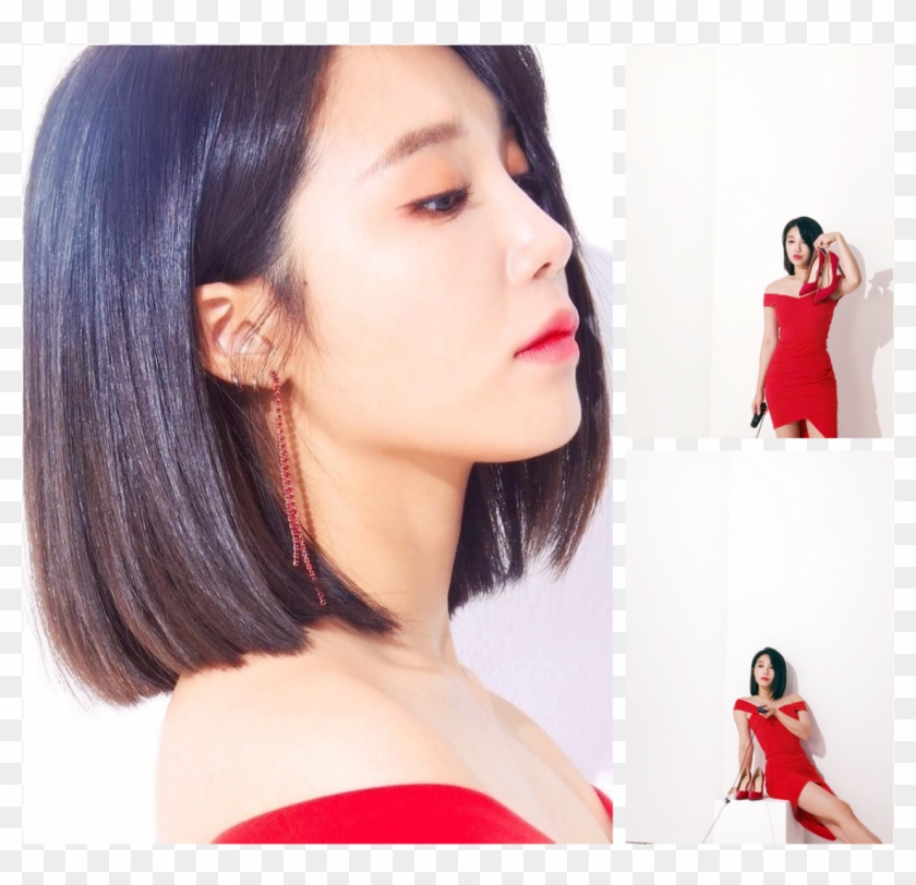 Source - Beautyidol - Eunji Pink Collection Red & White Clipart #4855551