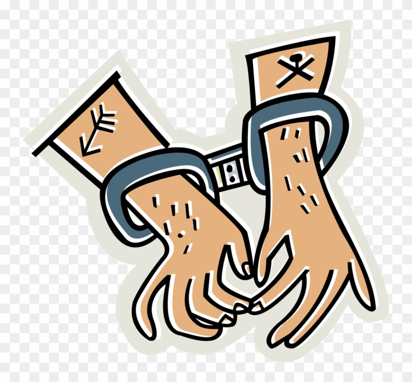 More In Same Style Group - Hands In Cuffs Clipart #4855762