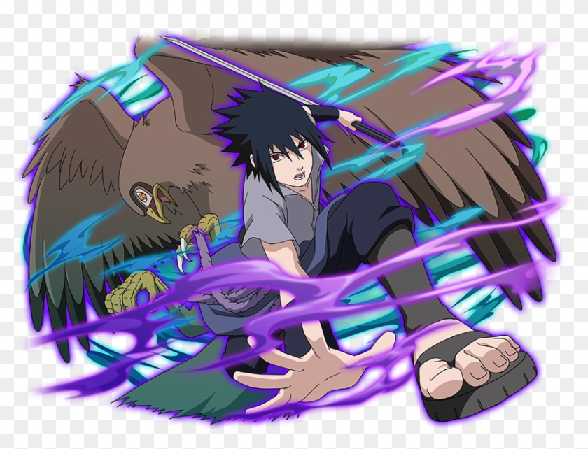 Sasuke And Garuda By Aikawaiichan Naruto Shippudden, - Sasuke Uchiha Ultimate Ninja Blazing Clipart #4856340