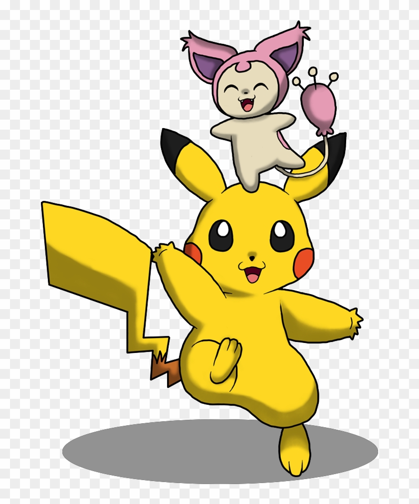 #skitty #pikachu - Cartoon Clipart #4856364