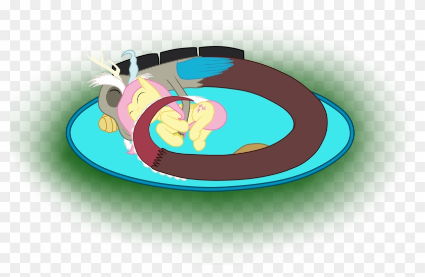 Discord And Fluttershy - Illustration Clipart #4857435