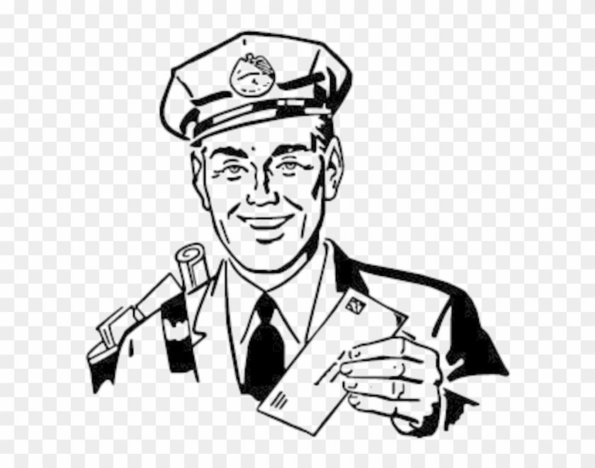 Man Clipart Retro - Mail Man - Png Download #4857554