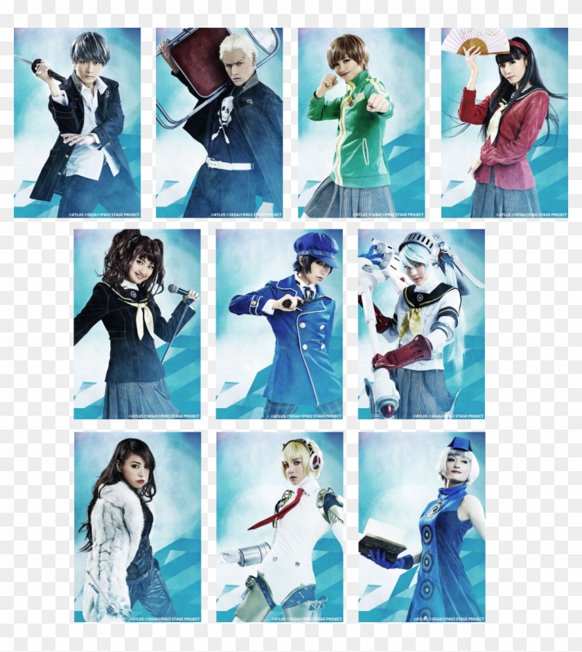 P4au-cast1 - Persona 4 Ultimax Stage Play Clipart