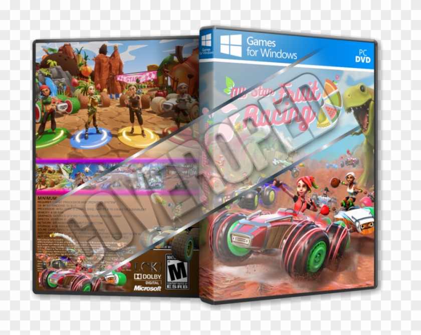 All Star Fruit Racing Cover Clipart #4857901