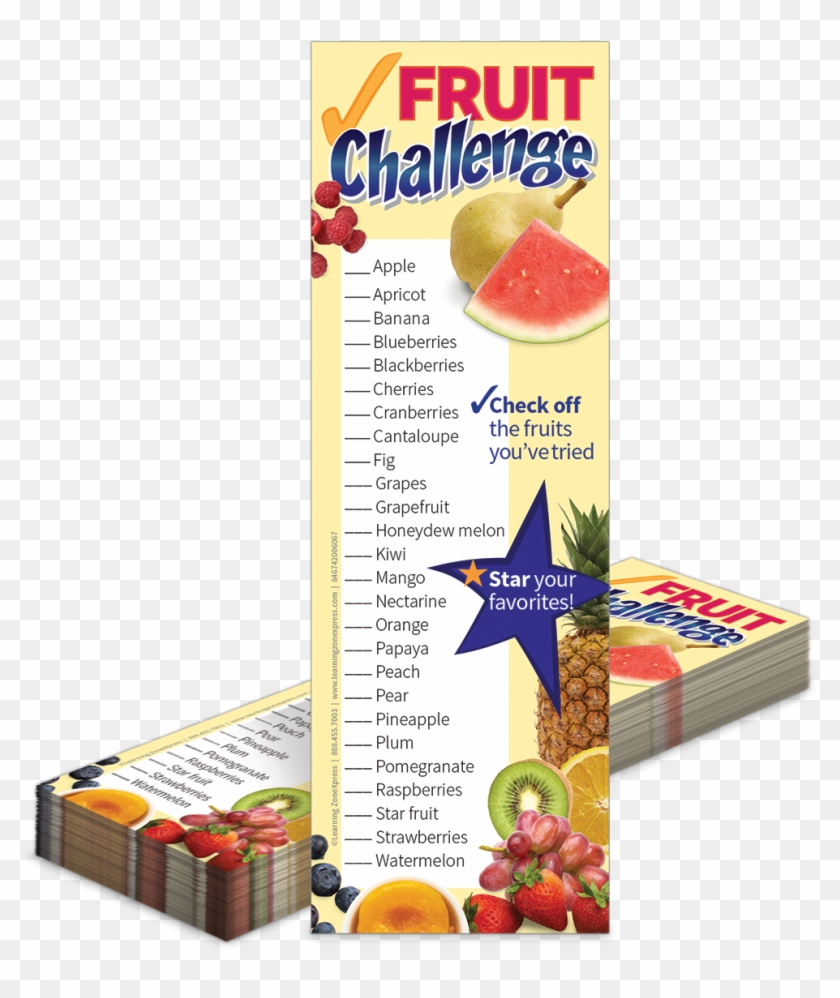 Fruit And Veggie Challenge Bookmarks - Strawberry Clipart