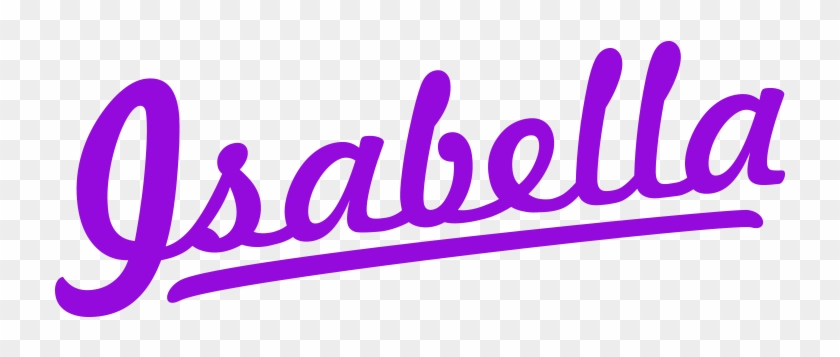 Isabella Retro Sign Png - Calligraphy Clipart #4858141