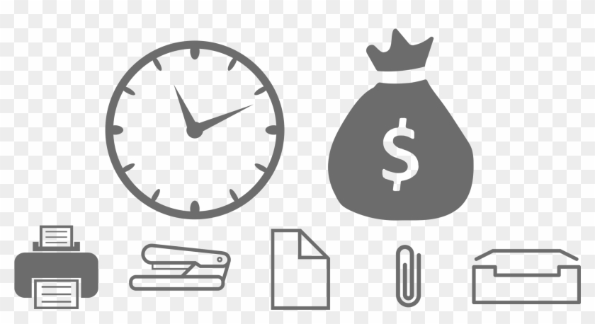 Office Supplies Actors Save Money Actor Life Hack - Clock Timer 8 Minutes Clipart