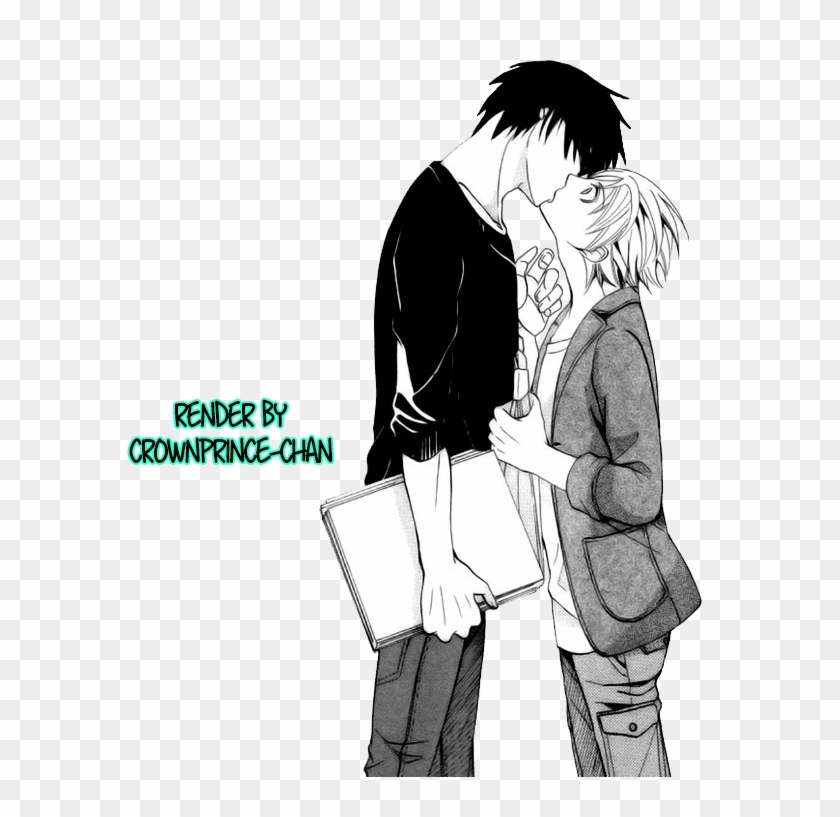 Sekaiichi Hatsukoi Manga Takano And Ritsu Kiss Clipart