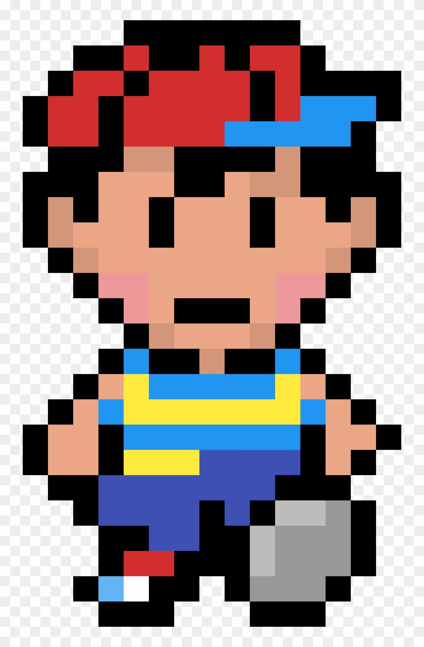 Ness Sprite Png - Ness Earthbound Sprite Clipart is high quality 750*1200 t...