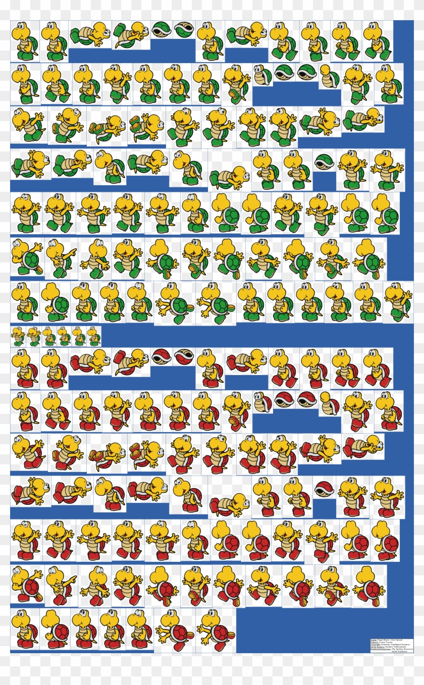 Click For Full Sized Image Koopa Troopa - Paper Mario Color Splash Koopa Troopa Clipart #4859804