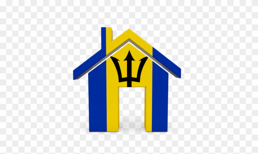 Home Icon, Bridgetown, Grenadines, Trinidad And Tobago, - Barbados Flag Clipart