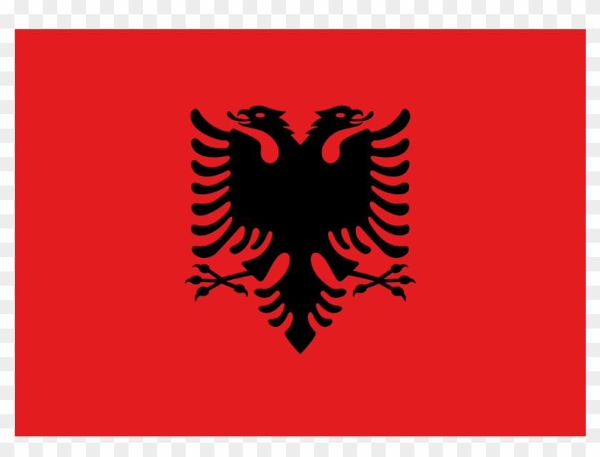 Al Albania Flag Icon - Albanian Flag Clipart #4861267