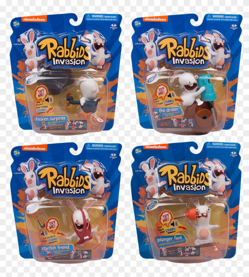 Rabbids Invasion Sounds And Action 3” Action Figure - Baby Toys Clipart #4861690